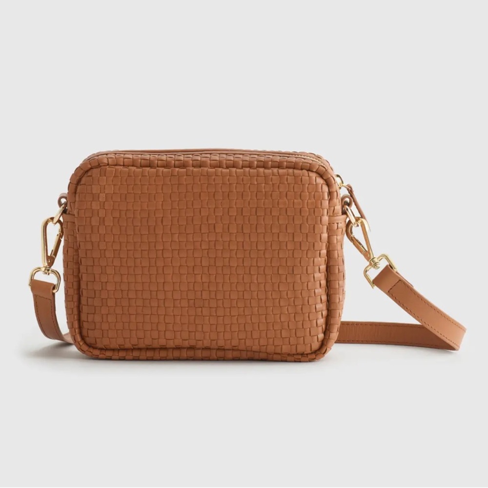 Italian Leather Crossbody Bag.